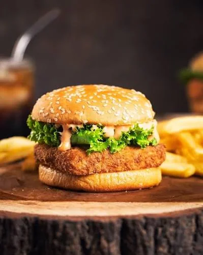 Loaded vegetarian burger